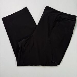 Chico's Zenergy Athletic Pants Sz 3.5S (18S) Pull On Stretch Straight Leg Black